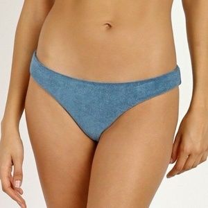 NWT MARA HOFFMAN TERRY KAY BIKINI BOTTOM ONLY SLATE XS
